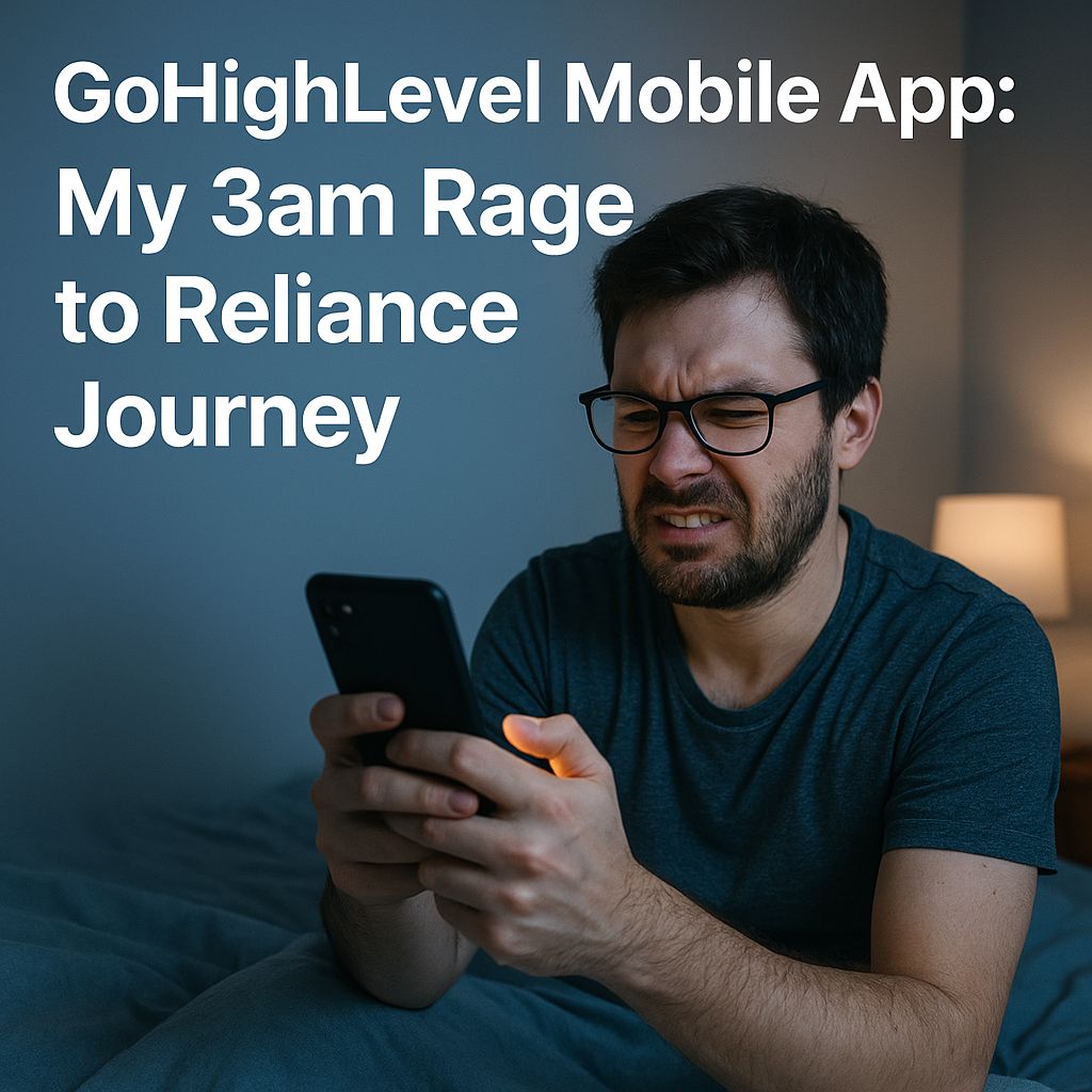 GoHighLevel Mobile App: My 3am Rage to Reliance&nbsp;Journey